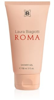 Laura Biagiotti Roma Donna 150 ml, Duschgel | Orientalisch-würzige Duftkomposition, Frische und blumige Noten, Tube mit Flip-Top-Verschluss