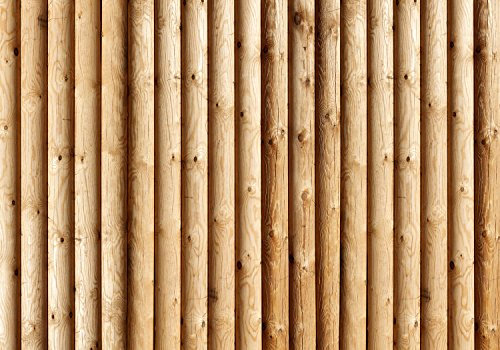 wandmotiv24 Fototapete Holzoptik Holz 3D, L 300 x 210 cm - 6 Teile, Wanddeko, Wandbild, Wandtapete, Holzbretter, Stämme M0704