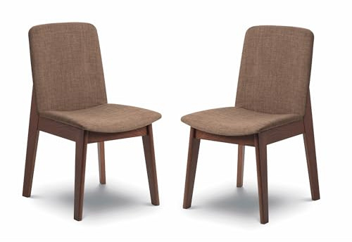 Julian Bowen Lot de 2 chaises de salle à manger Kensington, noyer