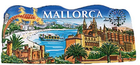 3D Mallorca Spanien Kühlschrank Kühlschrankmagnet Tourist Souvenirs Handgemachte Harz Handwerk Magnetische Aufkleber Home Küche Dekoration Reise Geschenk