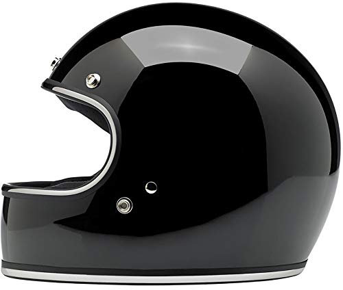 MTTKTTBD Retro Motorrad-Helm Integralhelm,ECE Zertifiziert,Motocrosshelme mit Anti-Fog Visier,Roller-Helm Mofa-Helm Scooter-Helm Bobber Chopper Crash Cruiser Racing Locomotive