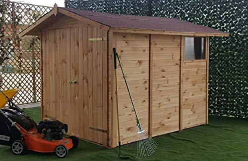 CABEX CO. S.r.l. - Casetta Ricovero Attrezzi da Giardino in Legno, Doghe Spessore 19 mm. Modello [C244/2]