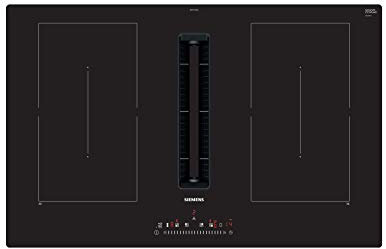 Siemens ED811FQ15E, Piano cottura a induzione con cappa aspirante integrata, Black