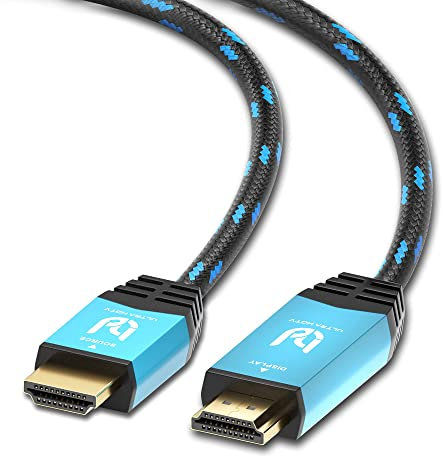 Cavo HDMI 4K Ultra HDTV - Cavo HDMI 2.0b ad alta velocità da 20 metri - 18 GBit/s - 4K@60Hz (senza vibrazioni) - risoluzione fino a 4096x2160 - con chip amplificatore