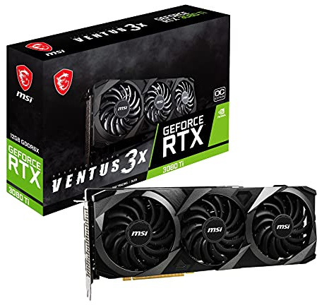 Tarjeta gráfica OC MSI Gaming GeForce RTX 3080 Ti 12GB GDRR6X 320-Bit HDMI/DP Nvlink Tri-Frozr 2 Arquitectura Ampere (RTX 3080 Ti Ventus 3X 12G OC)