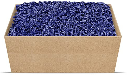 SizzlePak Geschenkfüllmaterial Umweltfreundliches Geschenkverpackungsmaterial viele Farben 125g-1kg (Cobalt, 1kg) | Umweltfreundliches Geschenkverpackungsmaterial in vielen Farben – erhältlich von 125g bis 1kg