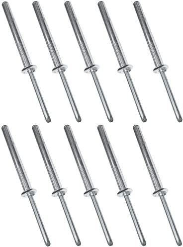 AERZETIX - C48320 - Lot de 10 Rivets aveugles standard Ø5x50mm aluminium/acier - DIN 7337 A - rivet pop à rupture de tige