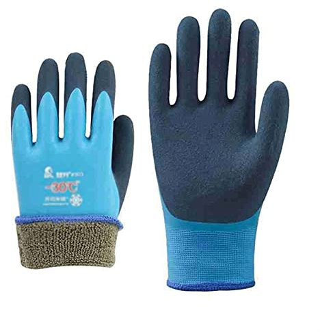 Schutzhandschuhe Arbeit Handschuhe Halten Sie warme, kaltbeständige wasserdichte rutschfeste pu-beschichtete Handschuhe Antistatische Handschuhe Gartenhandschuhe Beschichtete Arbeitshandschuhe