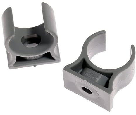 Rohrklemme RKPG 28-F (10 Stück), Ø innen 28-32 mm Rohrclips Rohrhalter Kunsstoff