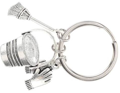 Abaodam Cleaning Staff Keychain Bag Pendant Decorative Keyring Backpack Pendant for Handbags Crossbody Bags and Car Keys Lightweight 2.17 X 1.10 X 0.31 in Accessory