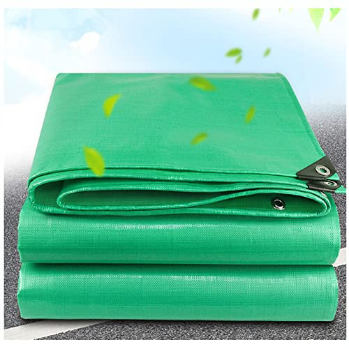 Verde Telo impermeabile,180 g/m² Telone in Tessuto e Protettivo,Tendone Ombreggiante Oscurante Con Occhielli Copertura da Esterno per Barche,Legno, Piscina,Auto,2x15m/6.56x49.2ft