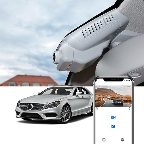 Fitcamx Dashcam 4K Geeignet für Mercedes-Benz CLS 2012-2018 W218 2nd Gen (HD2-6097), Autokamera 2160P UHD Video WiFi, Parkmonitor, G-Sensor, OEM Benz Zubehör, WDR Dash Cam, Plug & Play, 64GB Karte