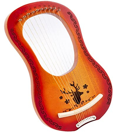 7-Ton-Lyra-Harfe Lyre 10-Töne-Harfe-Lyre Lyre-Saiteninstrument für Anfänger Lyre ?Harfe für Anfänger