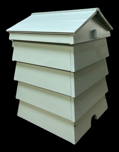 Beehive composter/Composter/Post box/Storage box/Planter (Natural, Medium (74h x 43w x 47d))