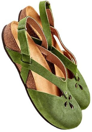 Women's Adjustable Mule Sandals UK Sale, Ladies Wide Fit Sandals Round Toe Slippers Backless Slip on Loafer Shoes Platform Shoes Closed Toe Sliders Summer Footwear Beach Flip Flops Fisherman Sandal