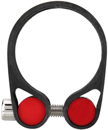 Fahrrad-Sattelstützenklemme, Fahrrad-Sattelklemme, mattierte Kohlefaser, Mountainbike-Sattelstützenklemme, Rennrad-Sattelstützenklemme, 27,2 mm, 31,6 mm, 30,8 mm (Farbe: 30,8 mm) (Color : 27.2mm)