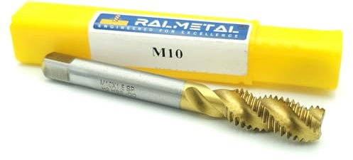RALMETAL Gewindebohrer M10x1.5 HSS-Co HSSE H2 TiSiN DIN 376 SpiralgewindebohrerMaschinengewindebohrer