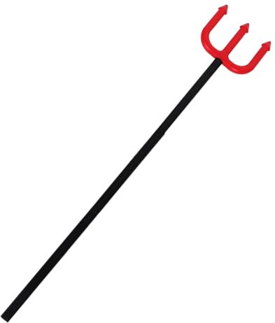 COSMEVIVI Forchetta Demoniaca Da Cosplay Accessorio Halloween Con Manico Ergonomico Decorazione Per Feste e Spettacoli Alta Resistenza e Stabilità Perfetta Per Costumi Da Diavolo e