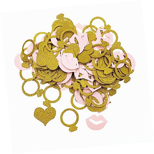 PLAFOPE 2packungen Hochzeitskonfetti Herzform Und Lippenring Vielseitige Dekoration Für Hochzeiten Partys Und Besondere Anlässe Und Verschiedenen Farben