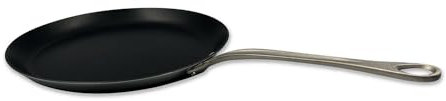 Mauviel M'Cook SB - Padella per crêpe a 5 strati in acciaio inox lucidato con manico in acciaio inox spazzolato, 30 cm, prodotta in Francia