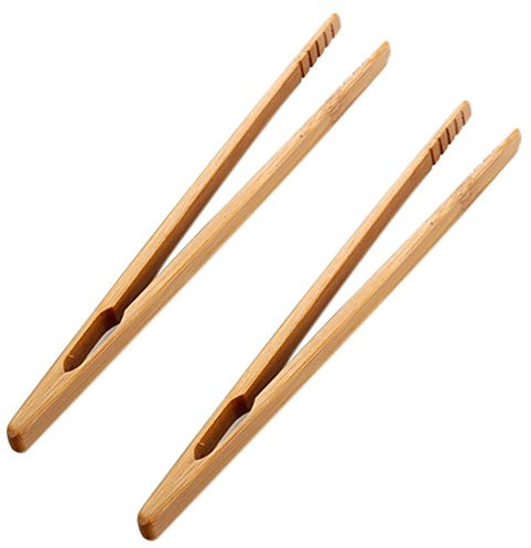 Cooking Natural Food Clip Pack Tongs Toast Clip Kitchen Toaster 18Cm 2 Pieces Excellent