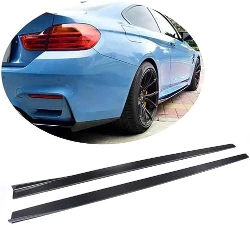 ZanLIn Auto Seitenschweller für BMW F82 F83 M4 Coupe Convertible 2door 2015-2019, Seitenrock Flügel Diffusor Seitenschweller Flügel Lippe Modification Karosseriesatz