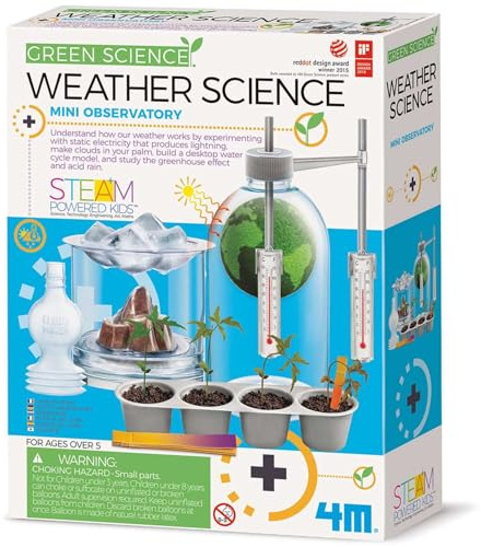 4M Green Science Weather Science Kit, Water Cycle & Rain Gauge Experiments