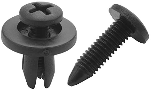 Restikiant 50 Pzs 6mm Agujero Clip Pinza de Parachoques Remache de Tipo embebido de plastico