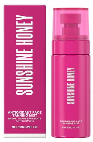 Tanning Spray, Face Mist, Fast-Drying Bronzing Water with Hydrating Formula and Streak- Finish, Non-Sticky Sunless Tanner for Women and Outdoor Use, 1.34x1.34x4.61 inches