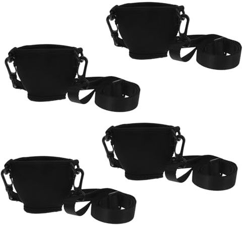 Mikikit 4juegos Cordones Copas Soporte Aislante Vasos Vino Cinturón Ajustable Cuello Fiestas Eventos