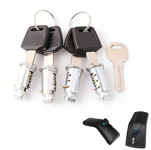 4 PCS Cilindro de Cerradura Bicicleta, Bombín de Cerradura, Núcleo de Cerradura, para Cerraduras de Gabinetes y Marcos