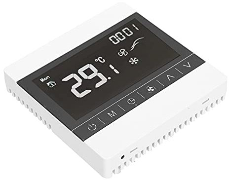 TIKATARER Termostato de Reptil, Termostato Controlador de Temperatura Táctil Inteligente Temperatura AC180-260V TEMP Controller con un Rango de Control de de 5 ℃ -35 ℃ y una Medición
