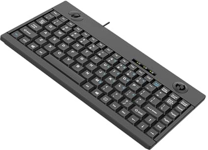 Claviers USB Étanches À 88 Touches Peu Encombrants Avec Trackball De Précision Intégré Et Souris À 3 Boutons Pour Une Compatibilité Plusieurs Plates-formes Claviers USB Fonctions De Souris