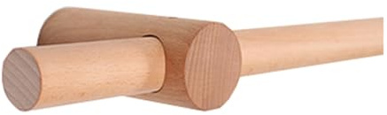 Asta per tende in legno asta romana singolo/doppio palo originale colore legno/finitura noce 300 cm facile installazione durevole hardware per tende per arredamento domestico
