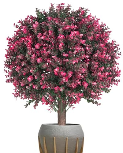 Plantas Artificiales de Exterior | Cipres de Pared con Estacas de Sujecion - Topiarios Artificiales Como Arbustos De Exterior - Para Jardín Patio Césped Sendero Entrada Paisaje Interior Decoración del