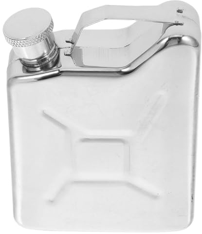 OSALADI Fiaschetta in Acciaio Inossidabile 304 150ml Tascabile per Uomo, Bottiglia Liquore Portatile Sigillata per Campeggio e Attività All’aperto, Resistente e Anti-perdita