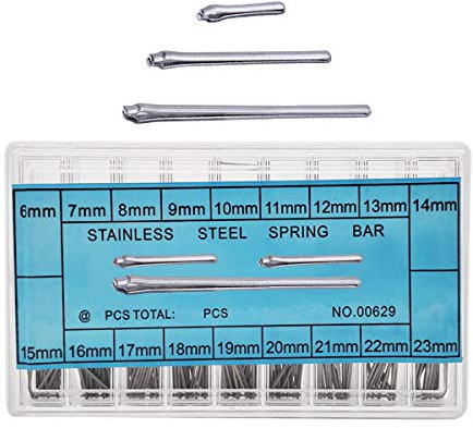 Nice Pies Watch Band Spring Bars 6-23mm Watch Strap Link Pins Watchmaker AssortmentStainless Steel Link Cotter Pins 360Pcs Watchmaker Watch Repair Kit