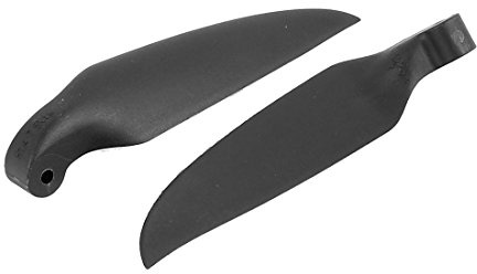 Aexit Pair RC Electrical equipment Glider Plane Black Plastic Folding Propeller Vanes 191mmx102mm