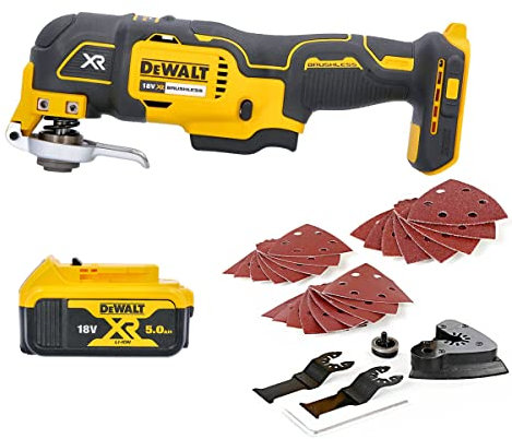 DEWALT DCS355N 18V Oscillating Multi-Tool with 5Ah DCB184 Battery