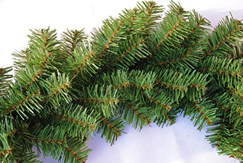 georadian.com Dekorative Weihnachtsgirlande Künstliche Tannengirlande in Grün/Weiß 3/6/9 Meter Weihnachtsdeko Grasgirlande für Innen- und Außenbereich (Grün 6 Meter)