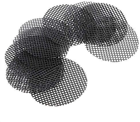 Fdit 10 PZ Giardinaggio Vaso di Fiori Buco Tappetino in Mesh Pad Pianta Invasatura Bonsai Fondo Traspirante Rete Griglia Mat per Bonsai Forniture Da Giardino(XS-#1)