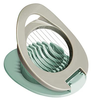 ITME Cortador de Huevos con Alambre de Acero Inoxidable, Rebanador de Huevos Multifuncional para Cortar Uniformemente Huevos Cocidos, Plátano y Fresa