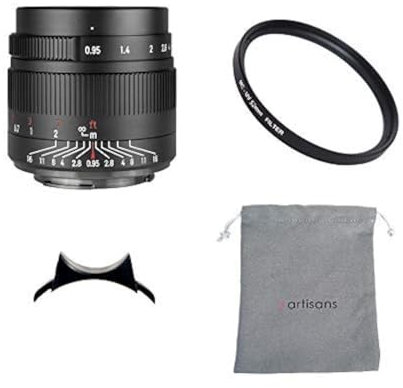 7 Artigiani 35mm F0.95 Grande Apertura APS-C Messa A Messa A Fuoco Manuale Obiettivo Ritratto per Sony E Mount Fotocamera Nero