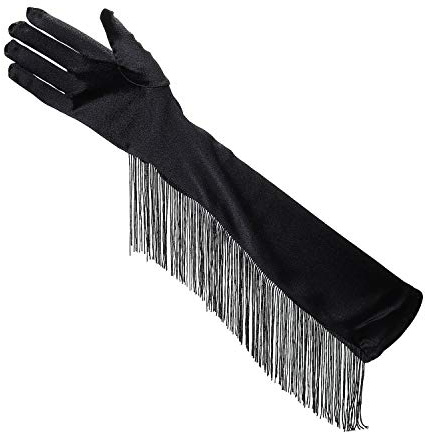 RUNHENG Vintage Long Opera Pageant 1920s Satin Gloves