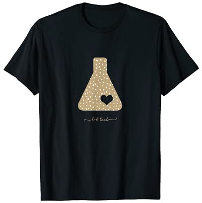 Beaker with heart - medical lab tech love lab week gift T-Shirt