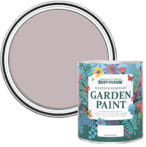 Rust-Oleum Purple Mould Resistant Garden Paint in Matt Finish - Lilac Wine 750ml