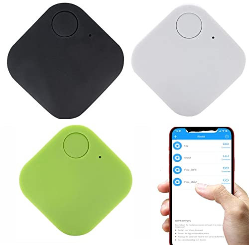 Buscador de Llave, Paquete de 3 rastreadores Bluetooth Inteligentes, localizador de Seguimiento GPS de Rango de hasta 80 pies, Control de aplicación Anti-pérdida Compatible con iOS Android