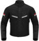 BORLENI Motorradjacke Sommer Herren Atmungsaktiver Panzerschutz Hochglanz Reflektierend L