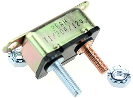Leistungsschalter, automatischer Reset-Leistungsschalter, 30/40/50 AMP, 12 V Sicherung, Doppelbatterie for Auto, Wohnwagen, Boot, Batterie-Überstromschutz Automatischer Schalter (Size : 50A)