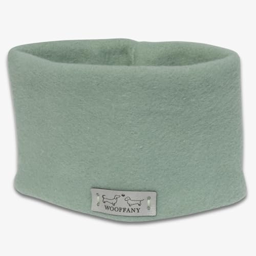 Loop-Schal WOOFFANY - Design Sarah - 100% Baumwollfleece - waschbar bei 30° - für kleine Hunde bis mittelgroße Hunderassen - Handgefertigt in Deutschland